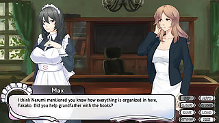 Maid Mansion: maid learning how to be  obedient and she got covered with cum ep.3
