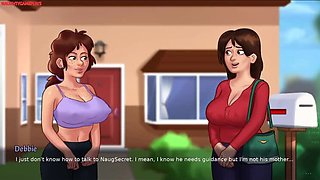 Sexy Mature MILF Landlady Almost Fucks During Movie - Summertime Saga 08