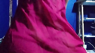 Detonating beautiful buttock in lingerie