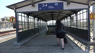 Fat German Slut Loves Pissing in Public
