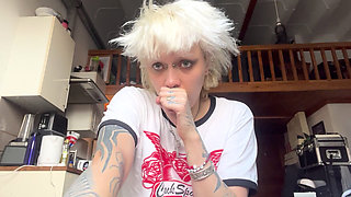 Smoking a Cigarette Lazy Coffee No Makeup