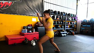Muay Thai hottie fucked after training