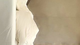 Cute amateur Asian web cam girl teases her great body