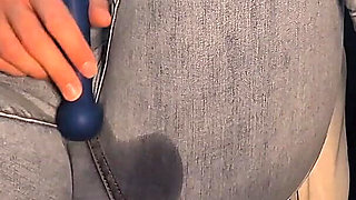 College Girl Wets Herself During Intense Orgasm While Masturbating