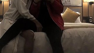 Amateur Asian gives amazing blowjob