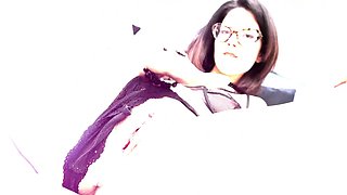 Geek Slut Sara Bell Gets Her Ass Stretched During DAP Interracial