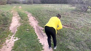 The Anal Granny Outdoors!!!