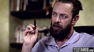 Therapist trio with 2 young cutie patients