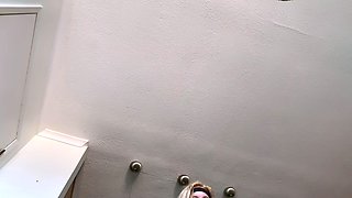 Hot blonde fitness trainer wants you to stroke your cock
