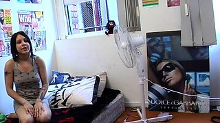 Amateur Teen Dances and Teases Solo on cam