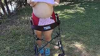 BBW Nurse Vicki Is Taking a Stroll in Her Hello Kitty Bathing Suit a Bikini! What Else Does She Do!