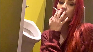 Smoking in a Urinal