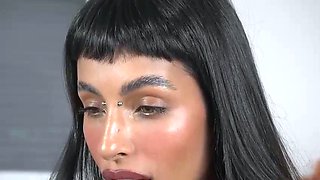 Tranny amateur solo big tits masturbates in high def