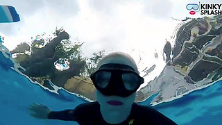 Underwater Wetsuit JOI in My Private Pool