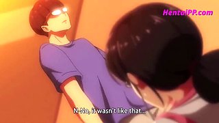 Wild Brunette Stepmom Gives Hardcore Blowjob - Anime Sex