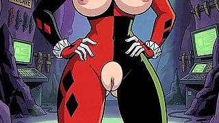 Tight Bald Ass Pussy Harley Quinn Teasing
