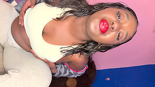 Alliyah Alecia Rubbing on Small Tits