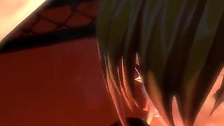 Anime Cow Girl Pounded Hard Against the Cage