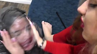 Valeria Having Fun With Her Ugly Slave Girl Makeup And