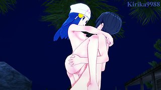 Dawn (Hikari) and I have mighty fuckfest outdoors. - Pokémon Anime Porn