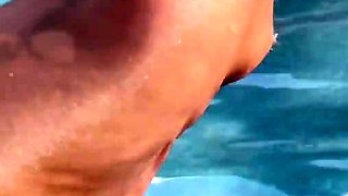 Busty Adriana pantyhose fetish masturbation with nylons
