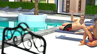 My Italian Hot Wife: Wife Cuck Her Husband with His Friends by the Pool - Episode 7