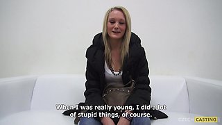 Andrea's Petite Blonde Blowjob Passion in Amateur Heat