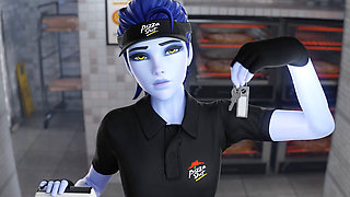 Pizzamaker Widowmaker Fuck with BBC Client 3D Overwatch Animation