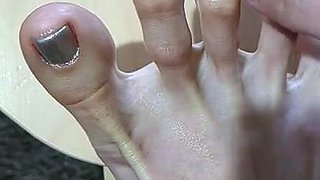 Maitresse Madelines solo foot fetish POV