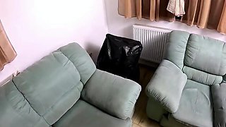 Rubbish Bag Fuckslut Roleplay. Plastic Fetish COUGAR Inhale, Rear end and Dual Jizm on Shining Bag preview