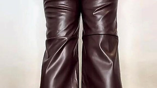 Custom Fart Video in Expensive Leather Pants