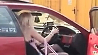 Young Blonde with Nice Tits Fucked Outdoor by Big Cock