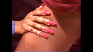 Big Black Cock for Long Red Nails