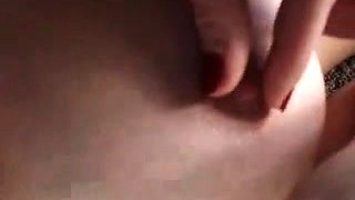 Chubby Brunette Big Boobs Dildo Masturbation