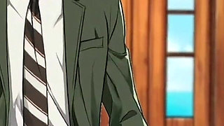 Cuckold Husband Came Home From Work Too Early and Caught His Wife Fucking the Gardener. Anime. Hentai