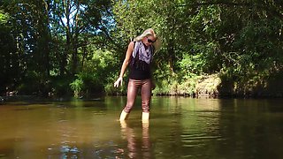 Betty Blonde in River and Mud