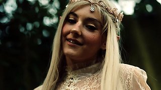 Cosplay with petite Russian teen beauty