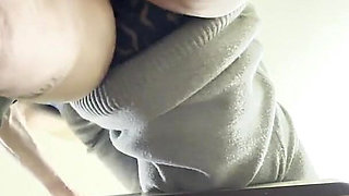See the Camera Angle up at Her Crotch with Dress on