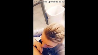 Petite Young Girl Sucks BBC of Walmart Manager in Store Bathroom on Break