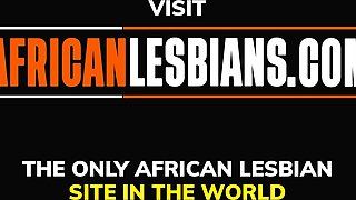 Amateur Hot African Lesbian Babes Share Dildo In Double Pussy Pounding