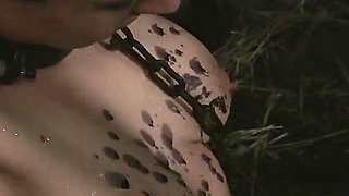 A Naked Witch in a Cage Gets to Feel Ice-cold Water and Hot Wax