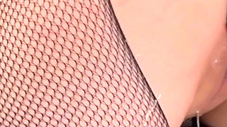 Black Dildo Penetrates My Holes with Fuckmachine