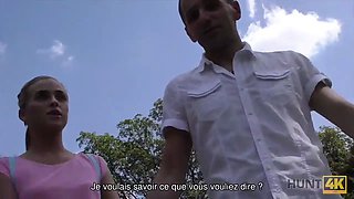 Hunt4k. elle a perdu son portefeuille mais a gagné une baise folle