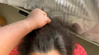 Sexy Slut Gives A Big Cock A Blowjob In The Car