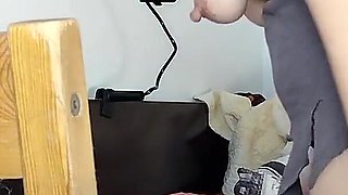 Amateur Wife Fingers Pussy Has Orgasm. Latina Hairy Pussy, Big Tits.