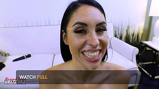Ashley Wolf - Gives Instructional Blowjob Directions And Swallows A Huge Load