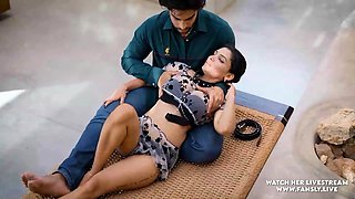 Busty Desi Resminair Outdoor Seduction