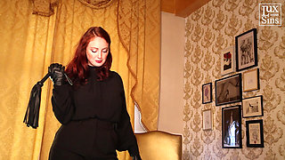 Naughty Student Is Punished and Locked in Chastity by Headmistress