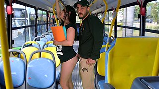 Student Humped and Fucked Inside the Bus in Public!