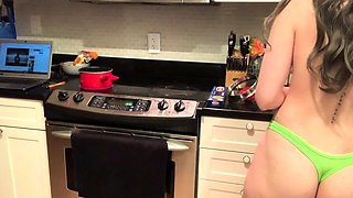 Stacked brunette goes solo toys and masturbation